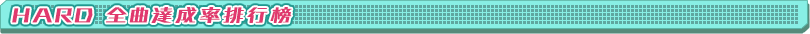 HARD 全曲達成率ランキング