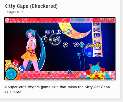 Kitty Cape (Checkered) Design: Milo