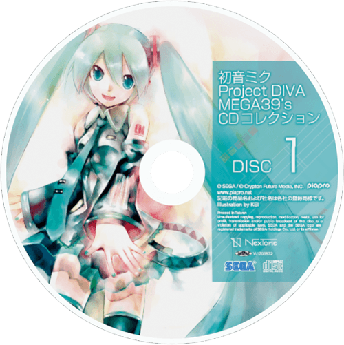 CDコレクション収録楽曲|初音ミク Project DIVA MEGA39's|セガ